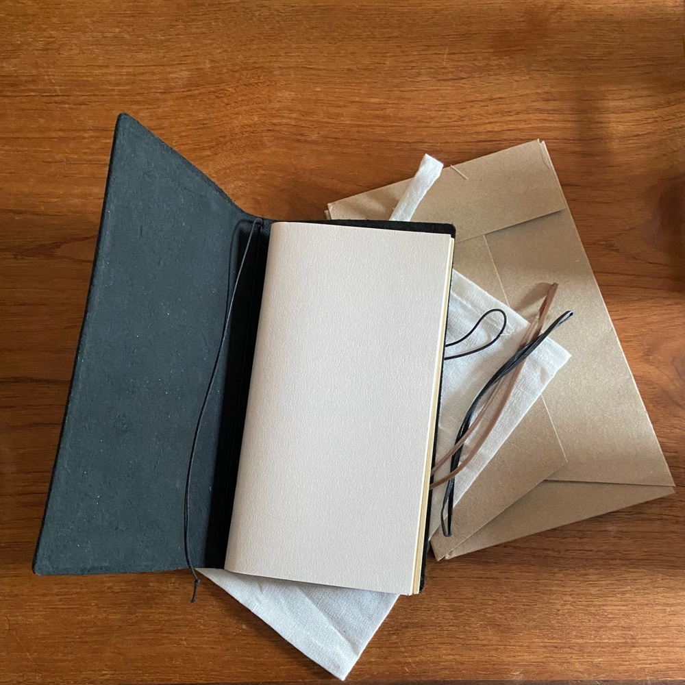 Traveler's Notebook cover black leather